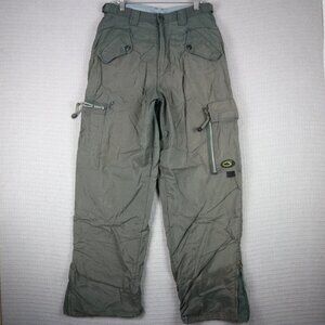 Bluenotes Vintage Baggy Sunfaded nylon Cargo Utility Pants XS
